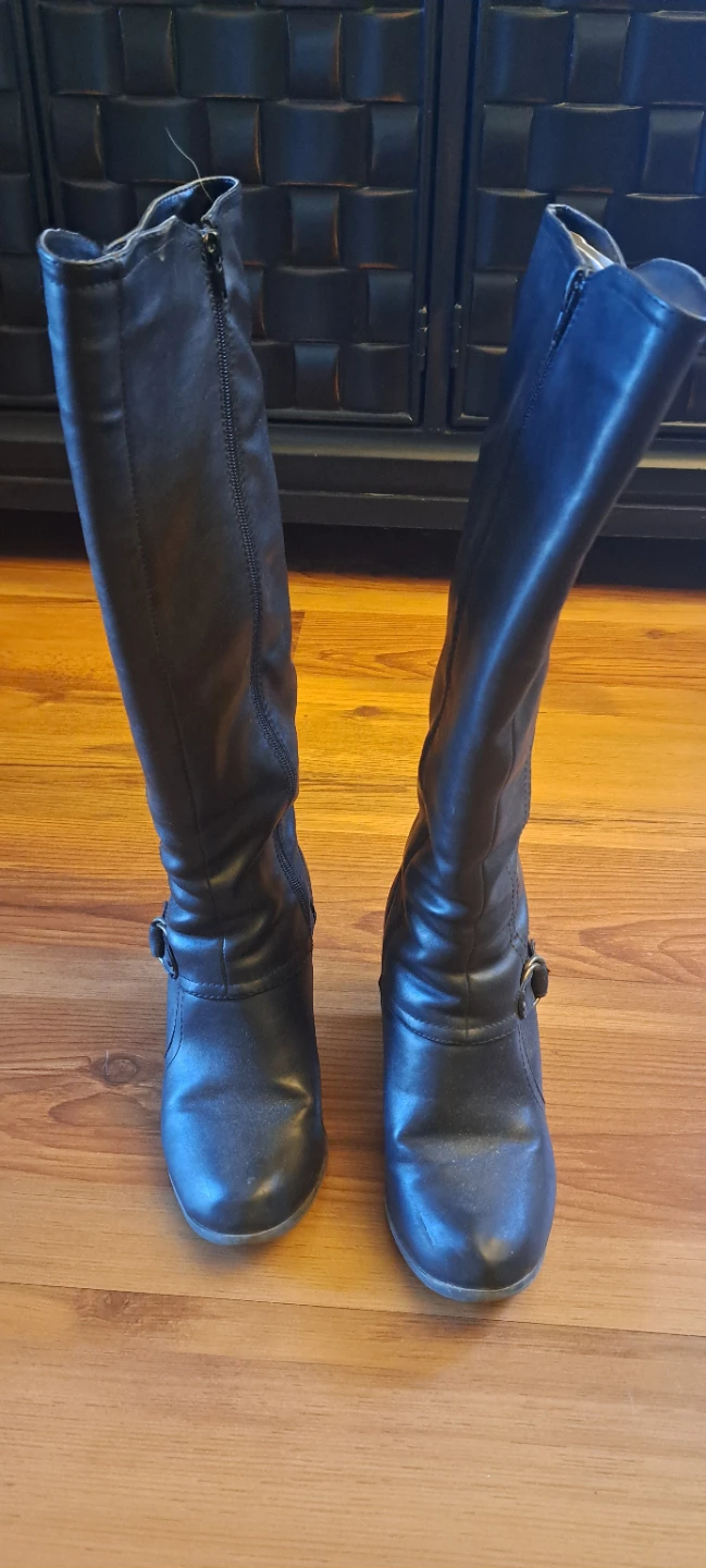 Black Knee-High Boots