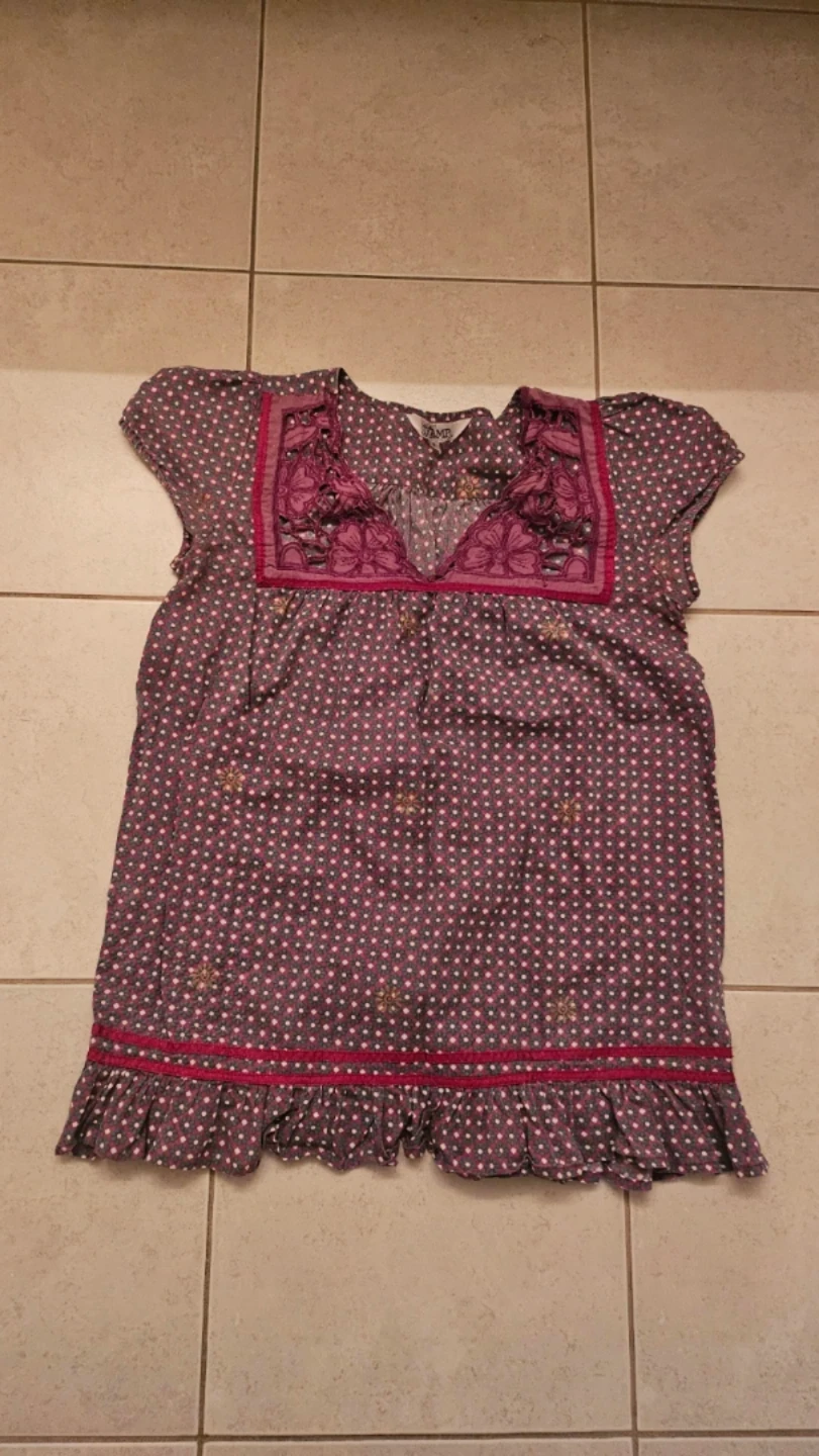 Purple Polka Dot Blouse