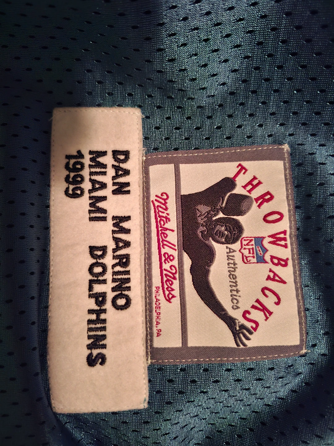 Hall of Fame Dan Marino Miami Dolphins 1999 Throwback Jersey - photo 2