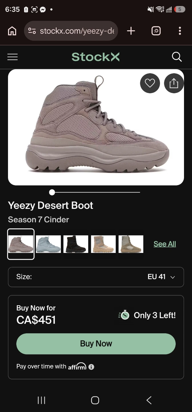 Yeezy Desert Boot Season 7 Cinder - photo 4