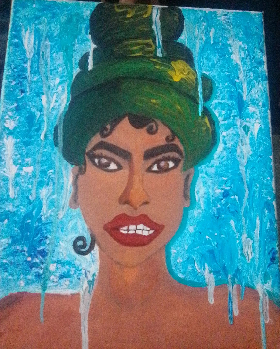 Original Acrylic Painting - Abstract Portrait