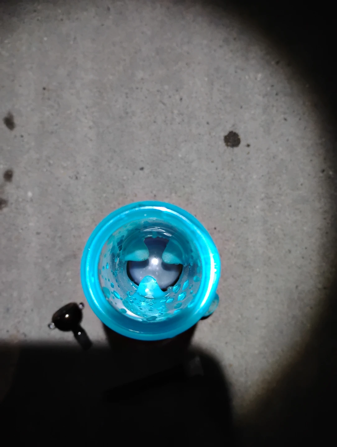 Blue Glass Water Pipe (Label: 2858‑BL) - photo 3