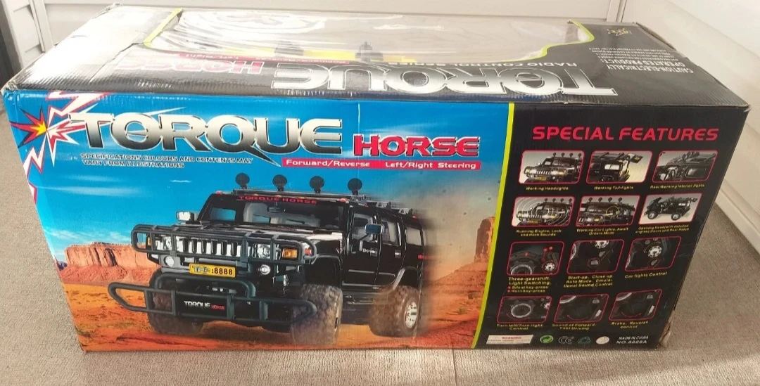 Hummer Torque Horse RC Car 1/6 Scale Yellow New Damaged Box - photo 3