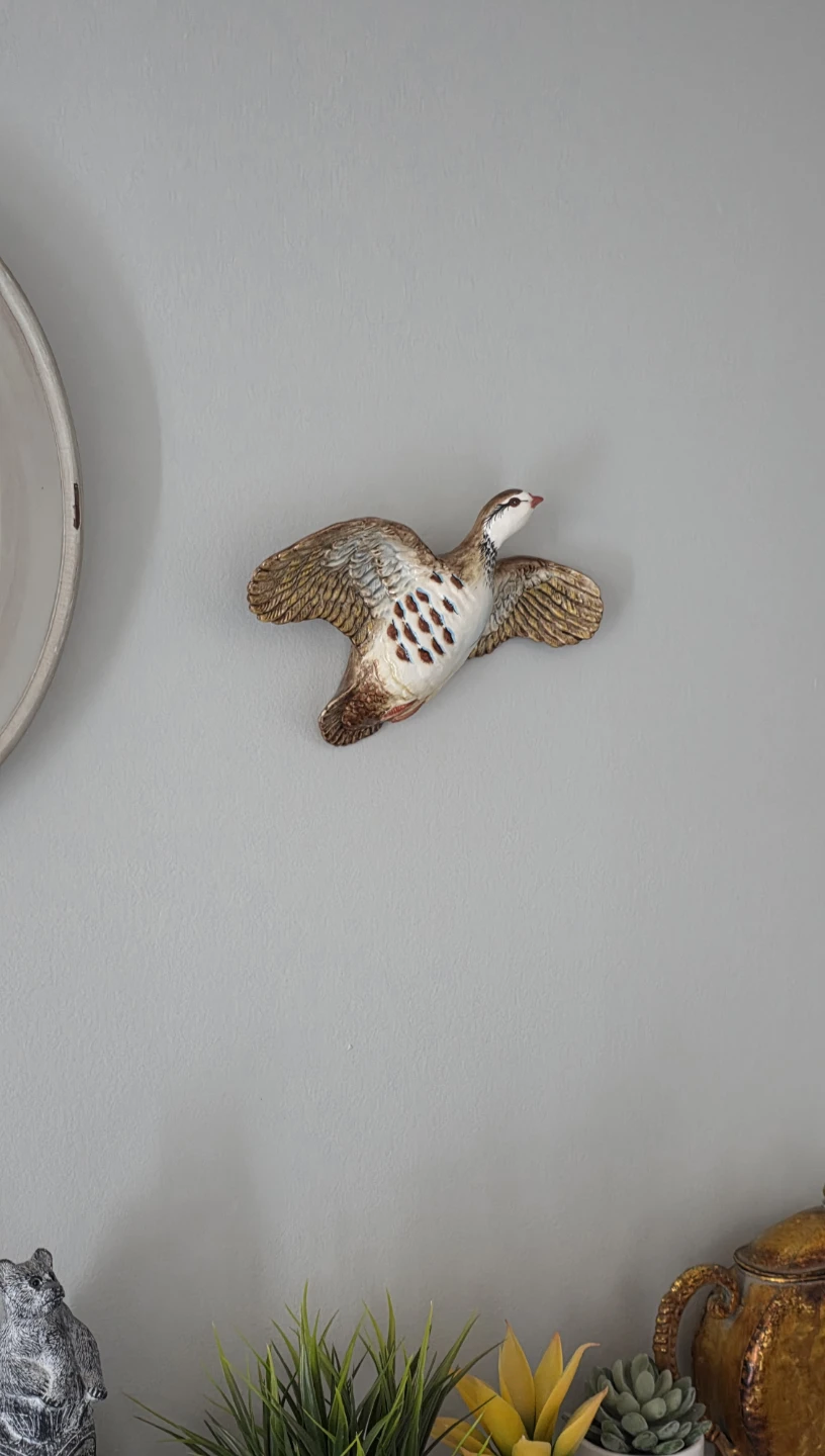 Vintage Decorative Ceramic Flying Bird Wall Plaque - photo 4