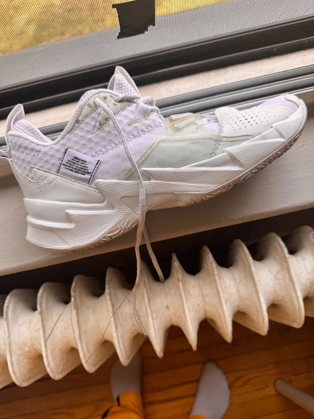Jordan Why Not Zero 3 Triple Whites - photo 3