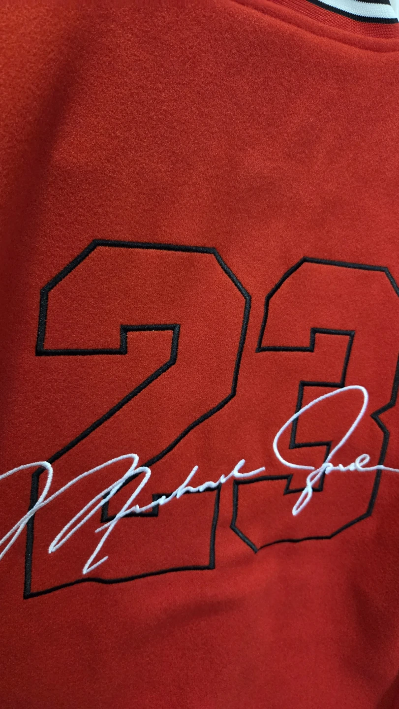 Chicago Bulls Michael Jordan #23 Varsity Letterman Jacket L *new - photo 3