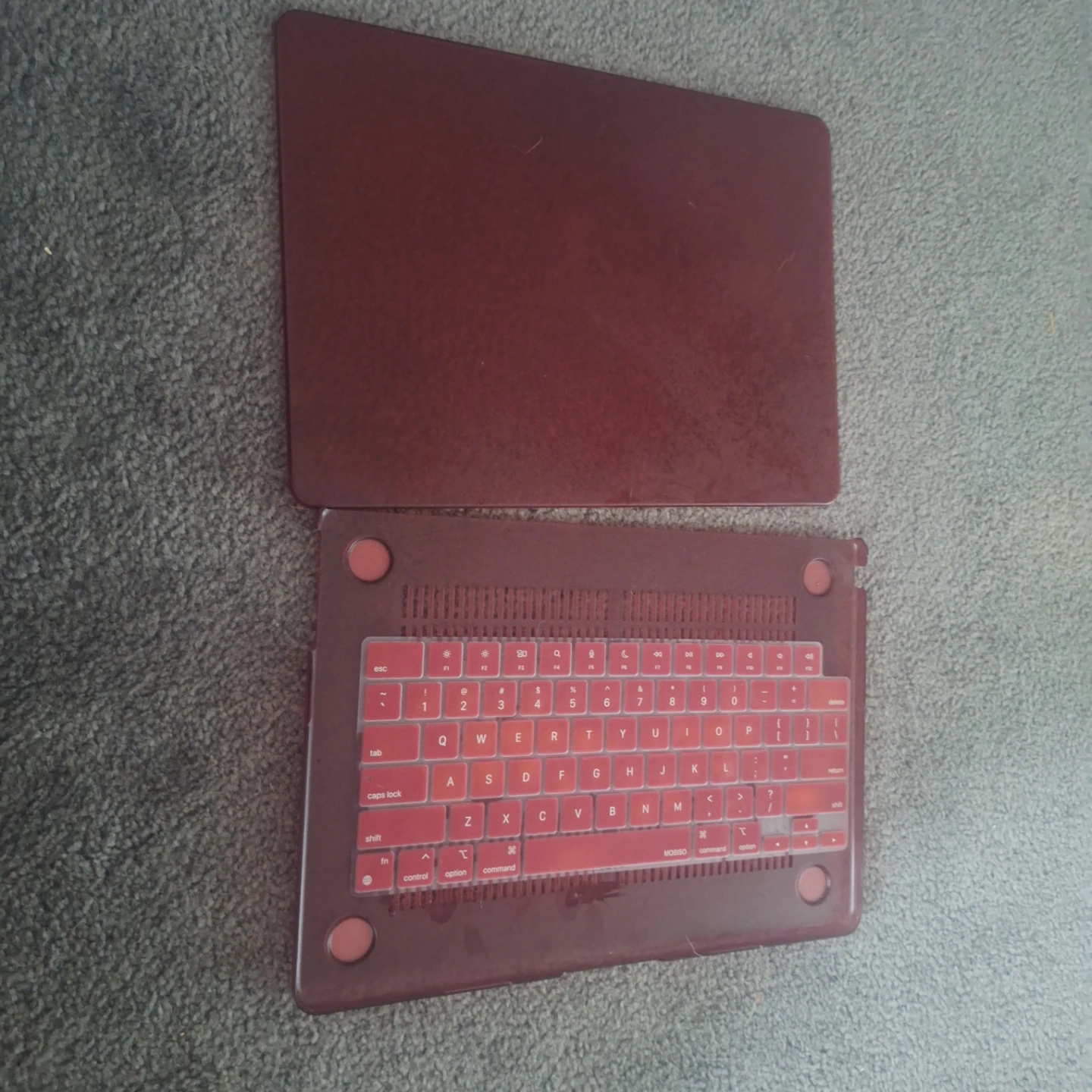 Red MacBook Pro Case with Keyboard Cover - photo 2