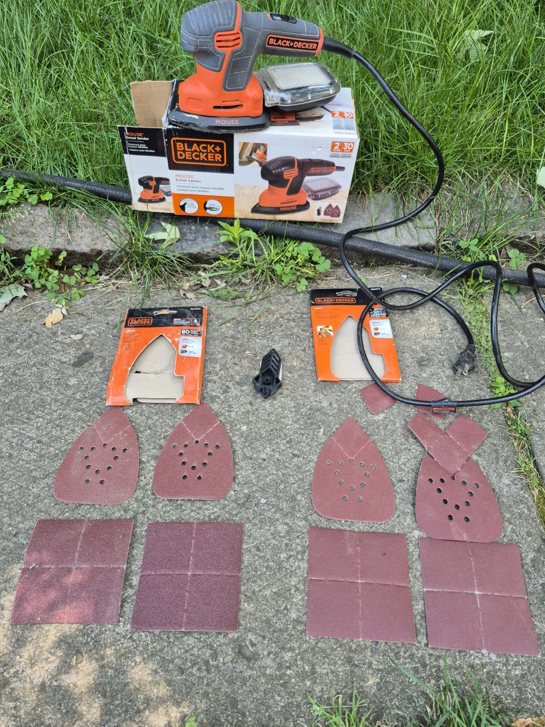 Black+Decker Sander with Sandpaper