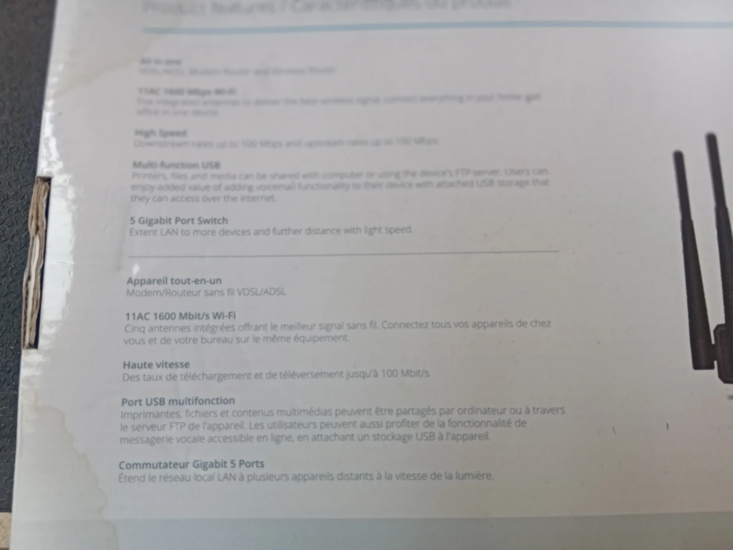 MEDIA KW6212 ADSL2+ Gigabit WiFi Modem Router - photo 3