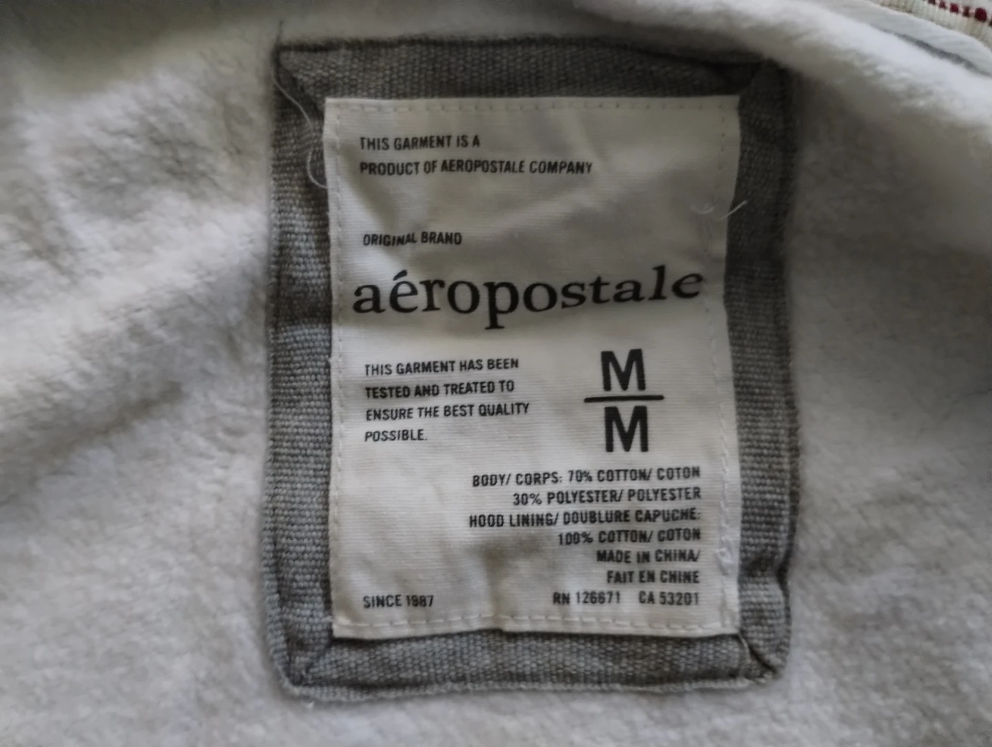 Aeropostale White Zip-Up Hoodie - photo 4