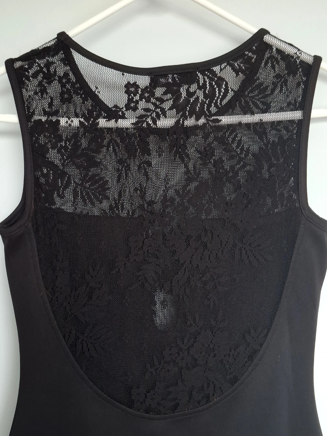Black Lace Detail Sleeveless Dress Size 34 - photo 2