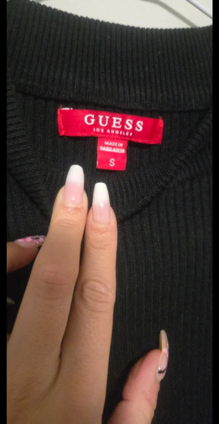 Guess Black Sweater with Sequin Sleeves - photo 2