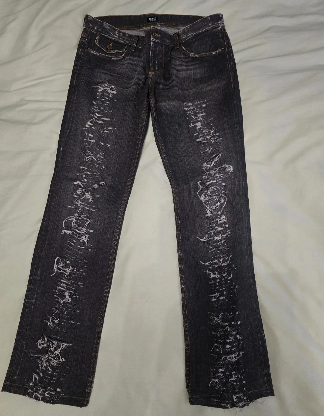 D&G Jeans - Distressed Wash with White Stitching - photo 2