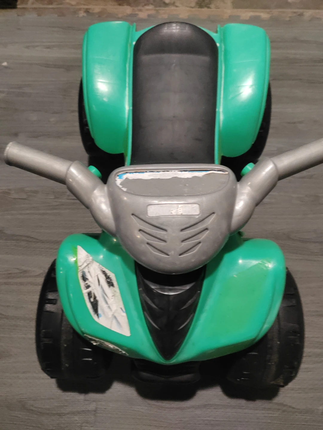 Green ride-on ATV toy