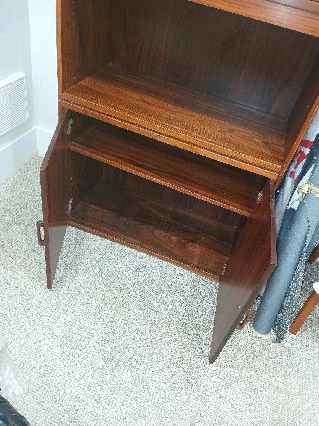 Vintage Mid Century Wooden Display Cabinet - photo 2