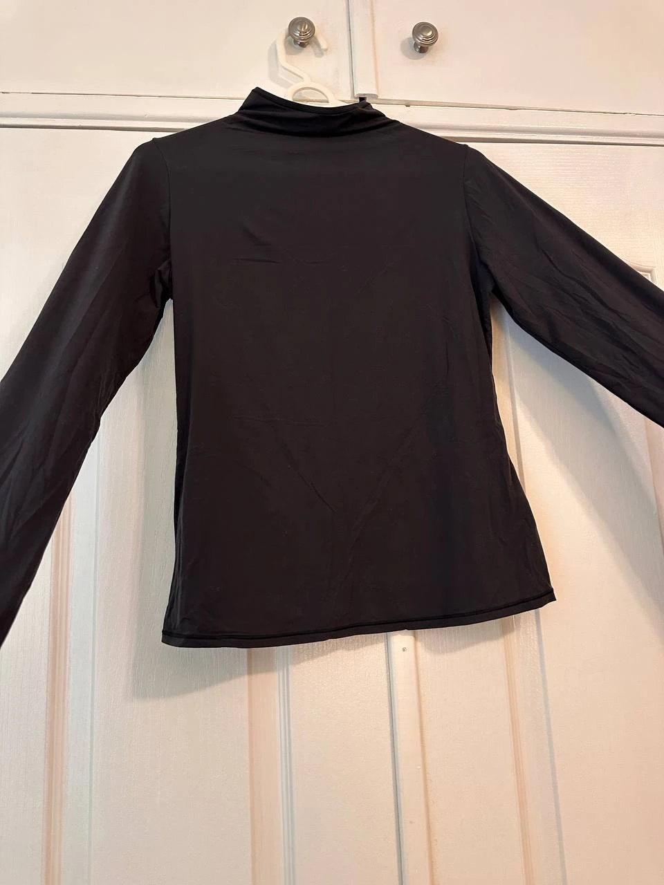 SKIMS Black Turtleneck Long Sleeve Top Size L - photo 3