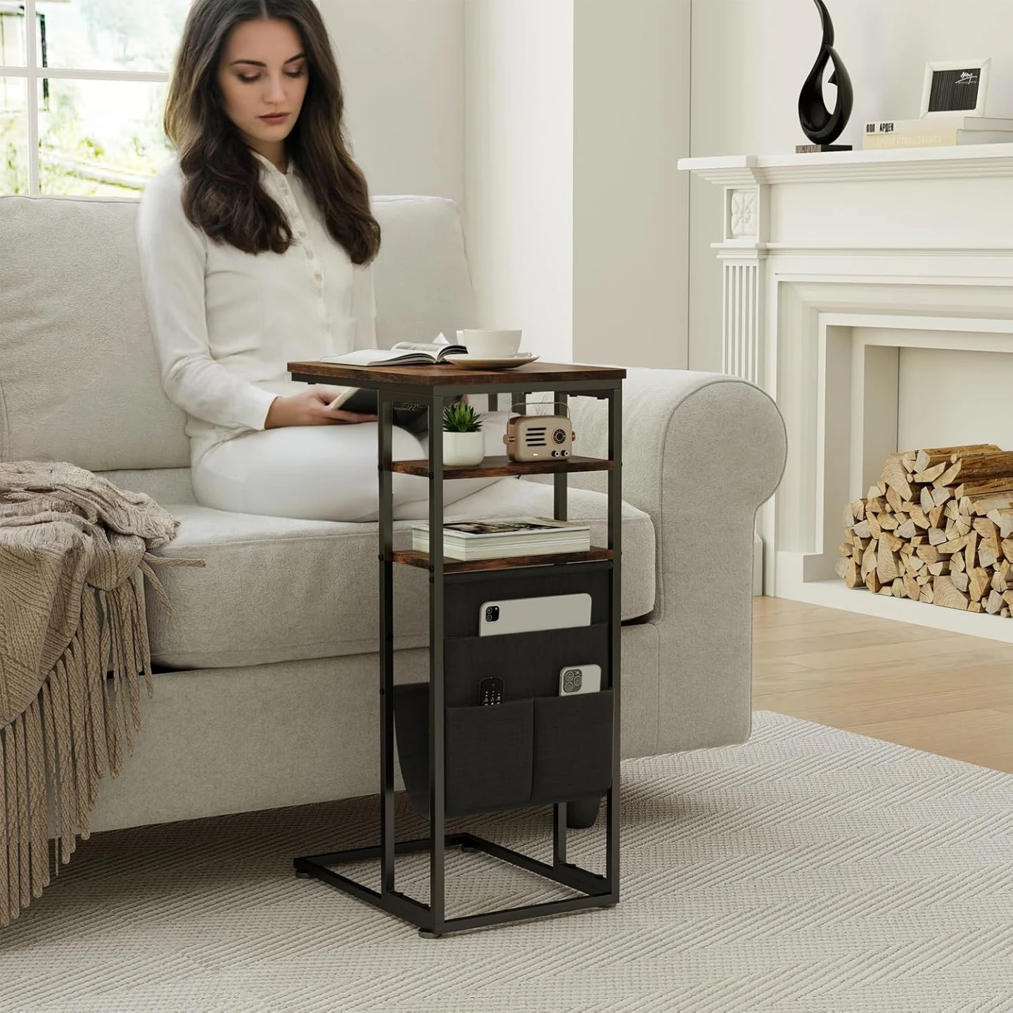C shaped End Table - photo 3