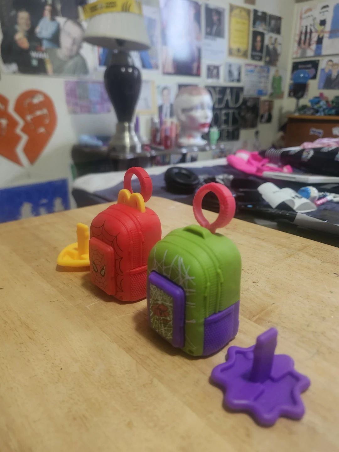 Spiderman backpack Keychains happy meal toys - photo 3