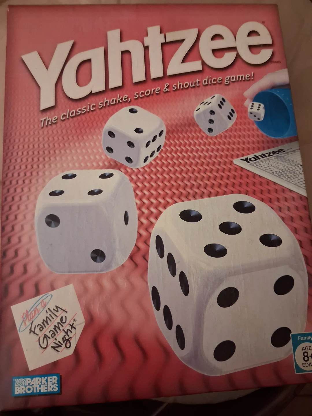 Yahtzee The Classic Shake, Score & Shout Dice Game