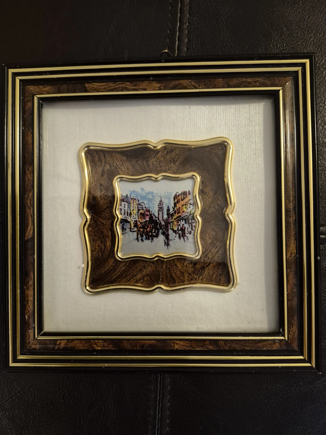 Framed Print of European Street Scene