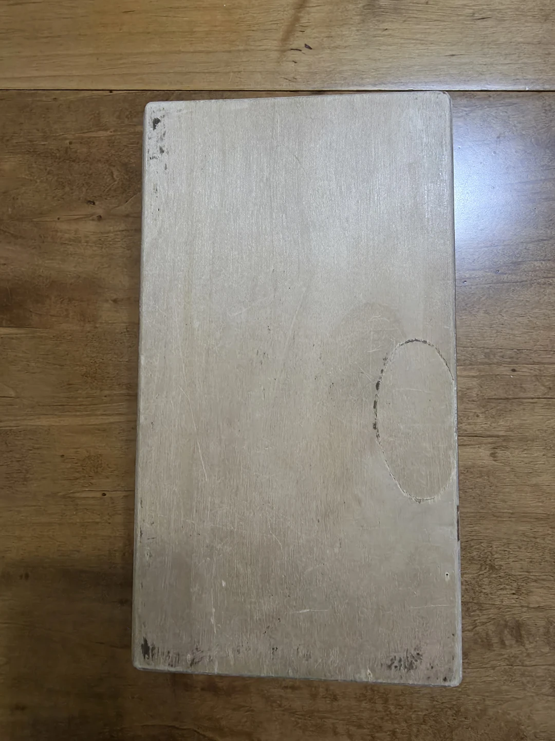 Wooden yoga block