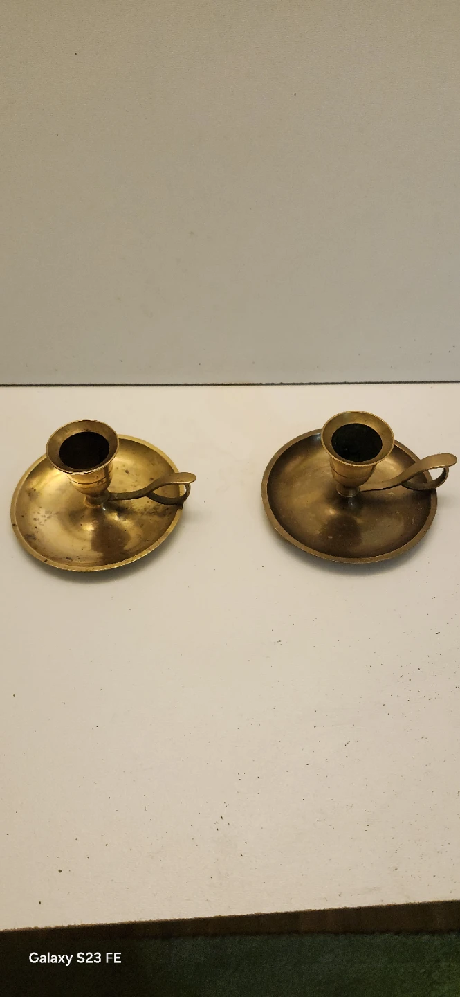 Brass Candlesticks - Set of 2 The price is firm final - photo 2