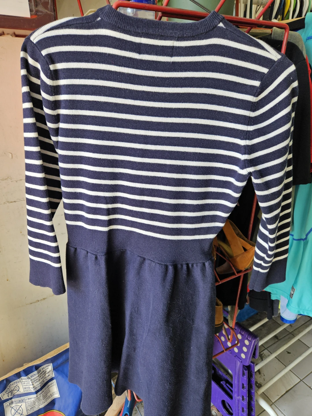 Marie Meillet Striped Dress - Navy/White - photo 2