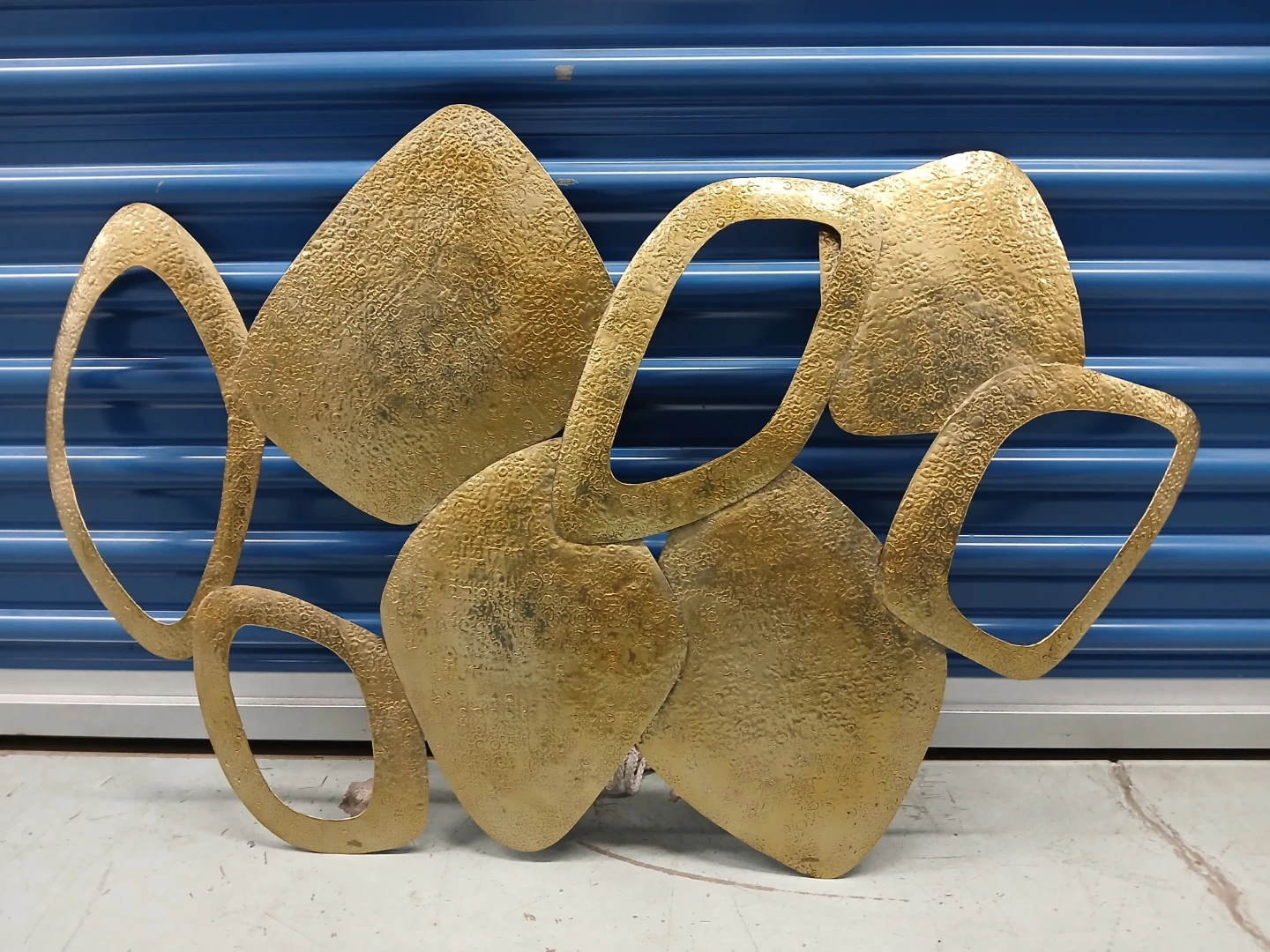 Modern Brass Wall Sculpture decor