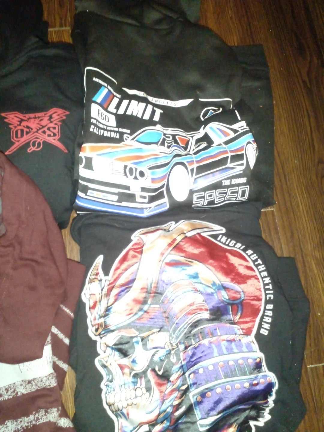 Black Graphic Hoodie with Car Design - photo 2