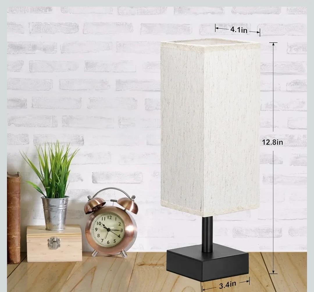 Modern Rectangular Table Lamp pack of 2