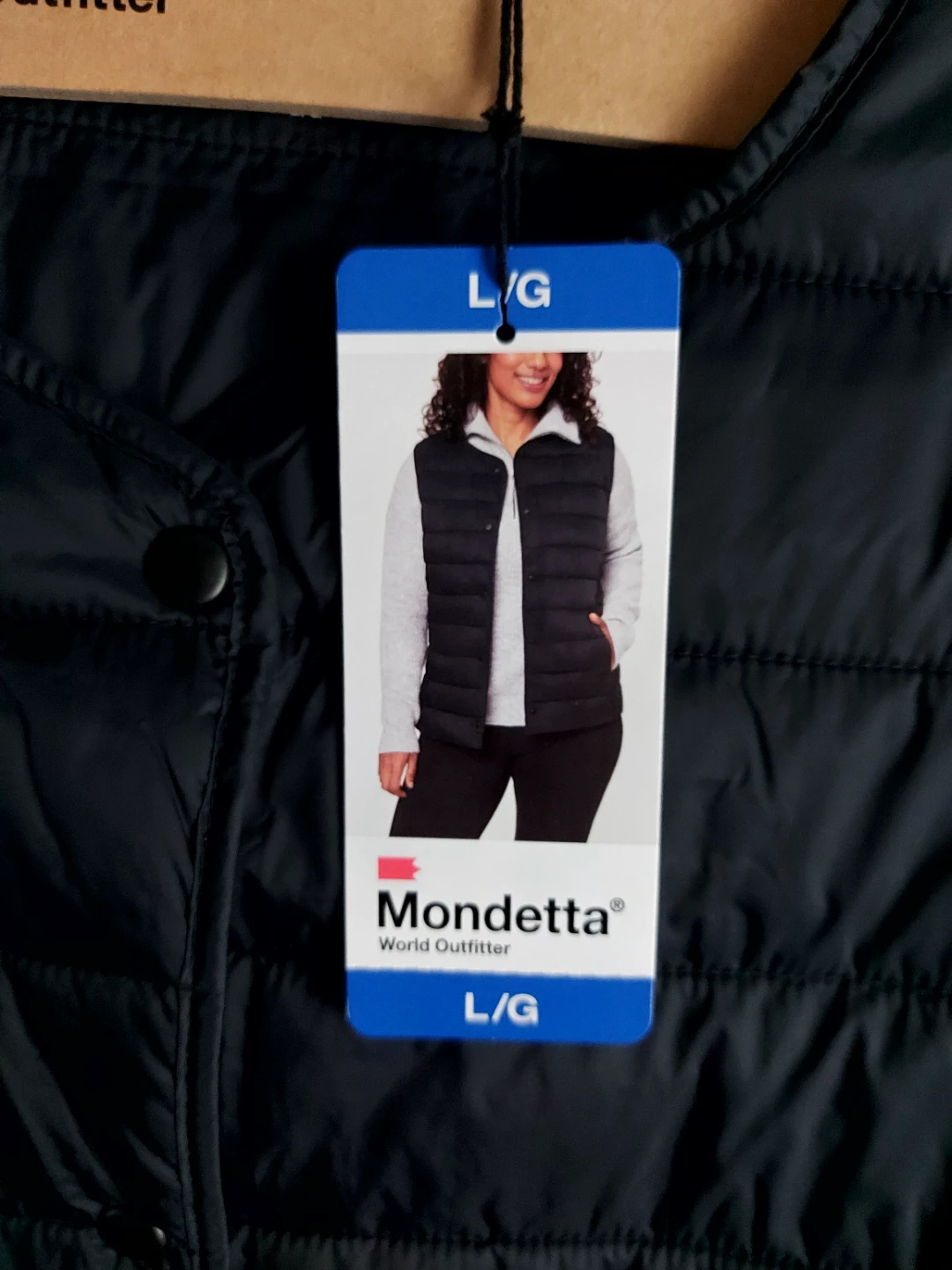 Mondetta Women's Puffer Vest - Black, Size L - photo 2