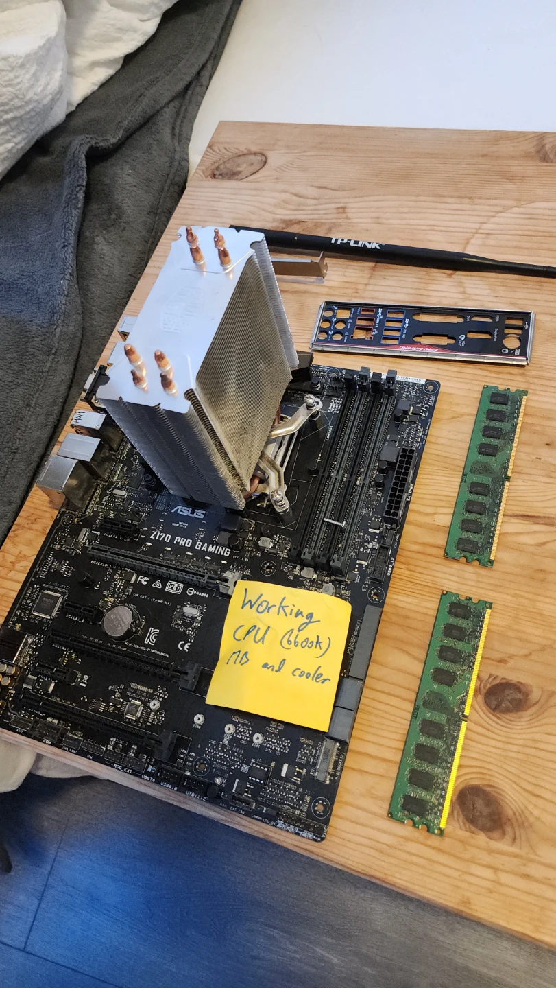 ASUS Z170 PRO GAMING Motherboard+ i5 CPU+ Heatsink+ WiFi+ RAM