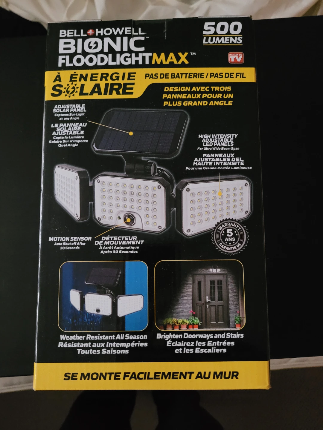 Bell+Howell Bionic FloodlightMax Motion Activated Solar LED