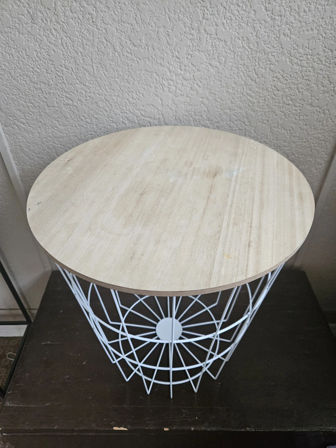 IKEA Wire Basket Side Table - photo 4