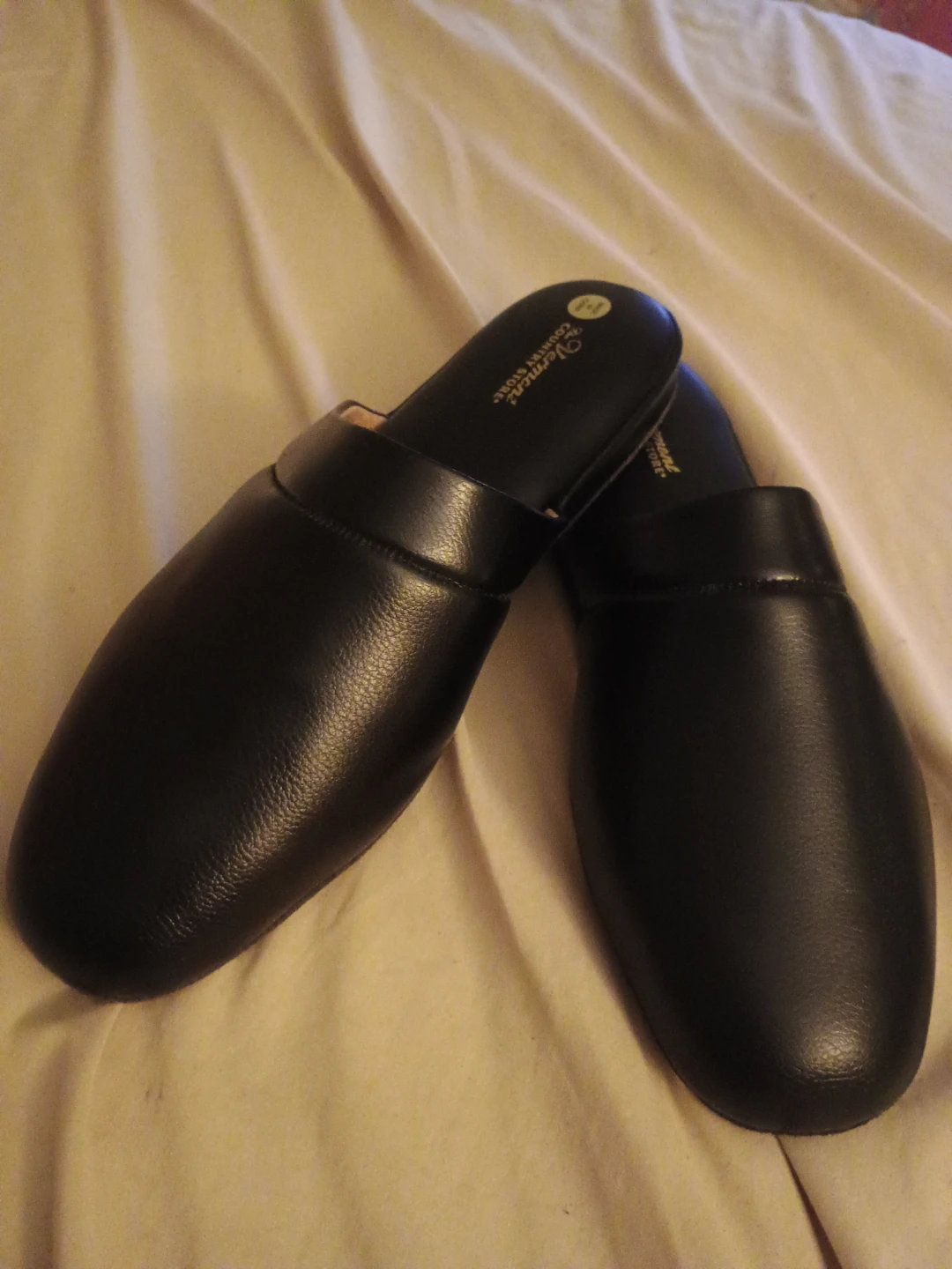 Vermont men's leather slippers