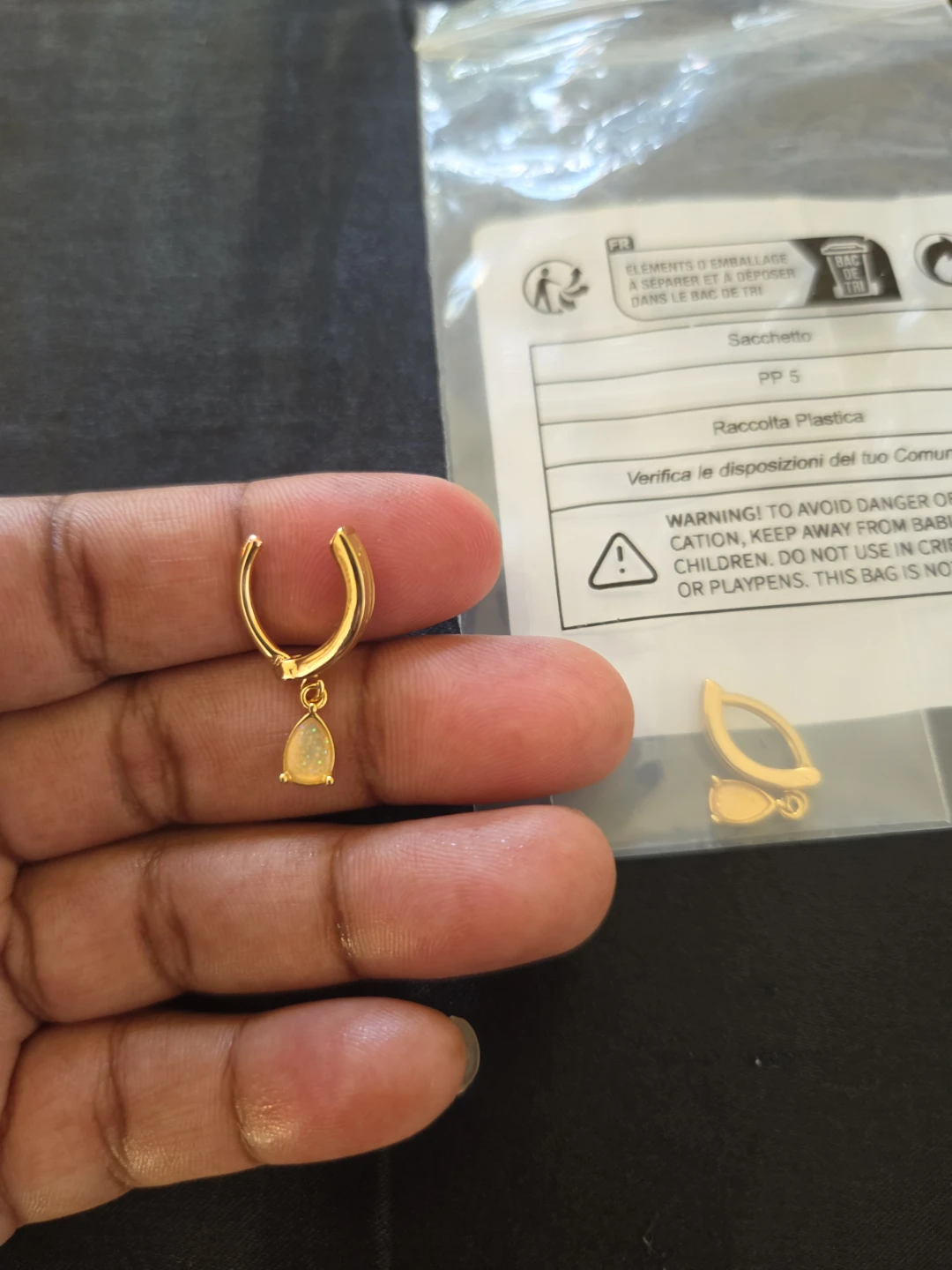 Gold Tone Teardrop Belly Button Ring✨️🩷💍 - photo 3