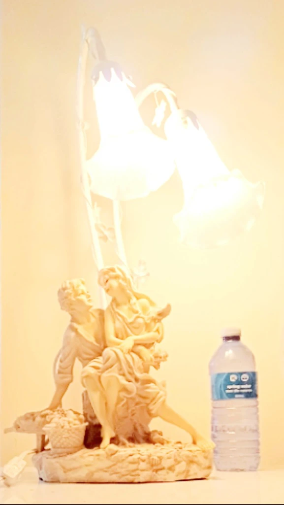 Vtg Art Nouveau Crosa Tall Table Lamp - photo 2