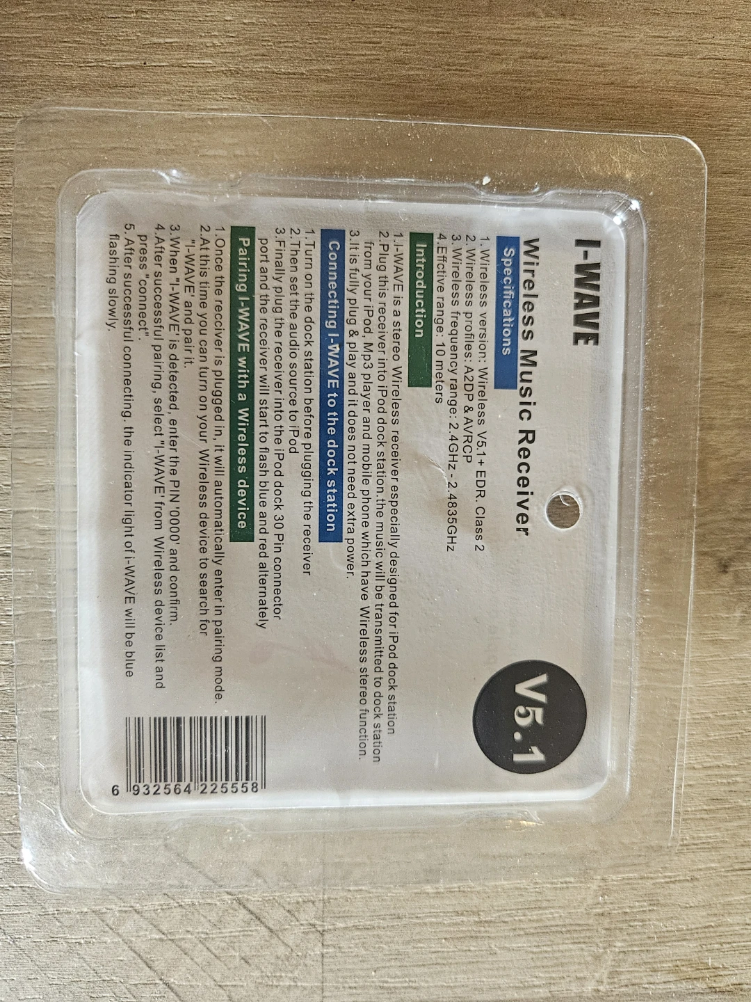 I-WAVE Wireless Music Receiver for Speaker Docks - photo 2