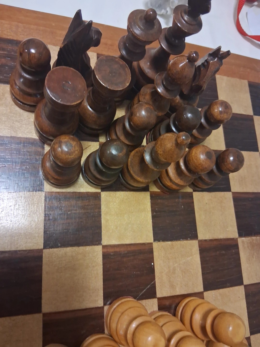 Wooden Chess Set with Board - photo 3