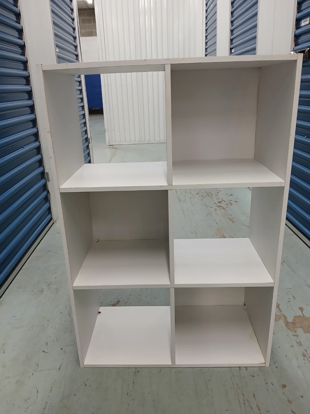 White 6-Cube Storage Shelf