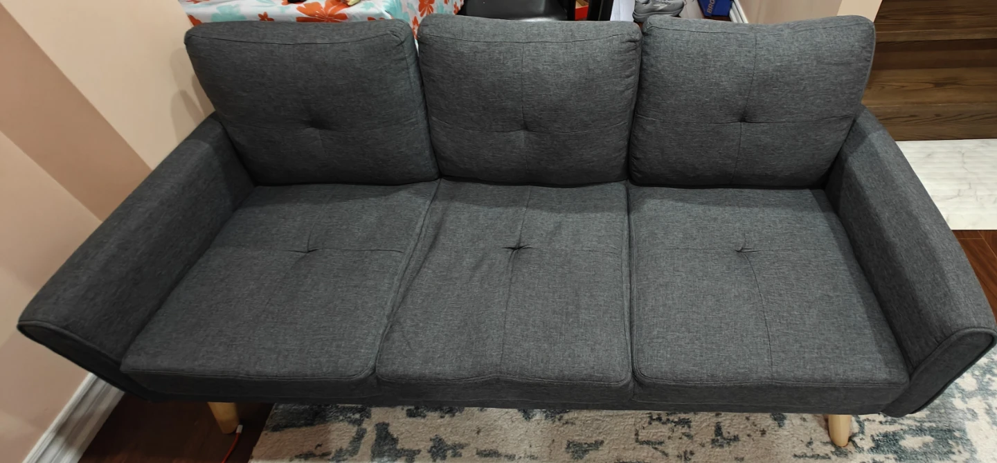 Dark Grey 3-Seater Sofa - photo 5