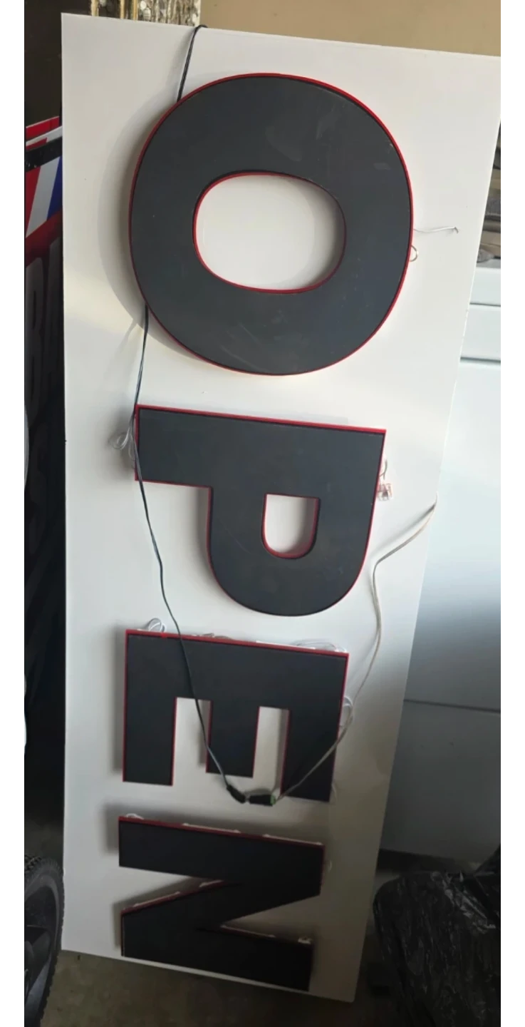 Huge Custom Open Sign LED Light