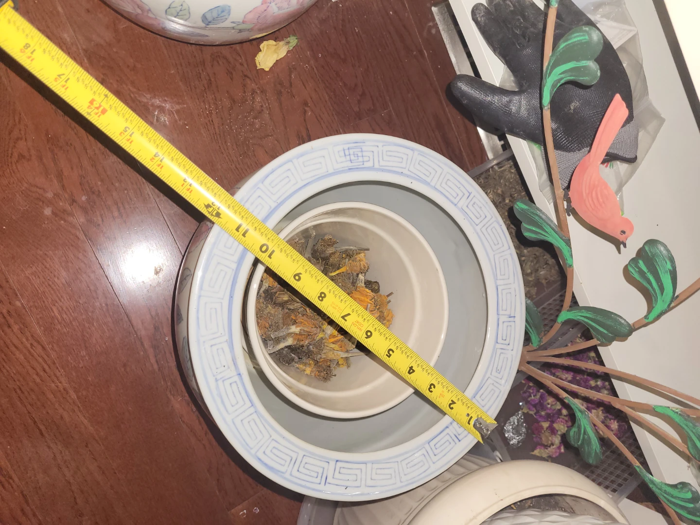 Two   Floral Ceramic Planter Pot - photo 2
