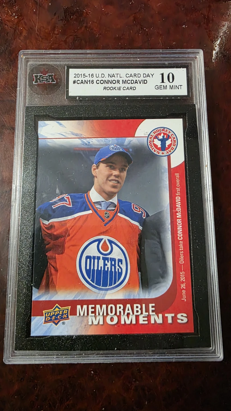 2015-16 Upper Deck Connor McDavid Rookie Card #CAN16