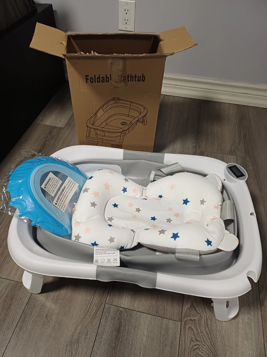 Foldable Baby Bathtub with Thermometer - photo 2