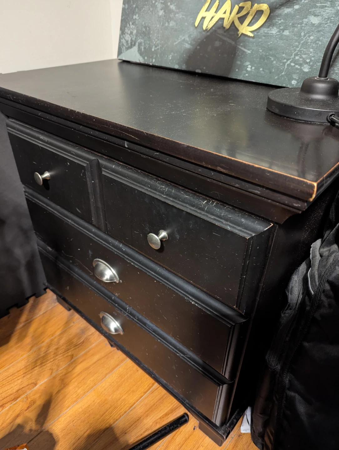 Dark Mahogany Wood Drawer and Dresser