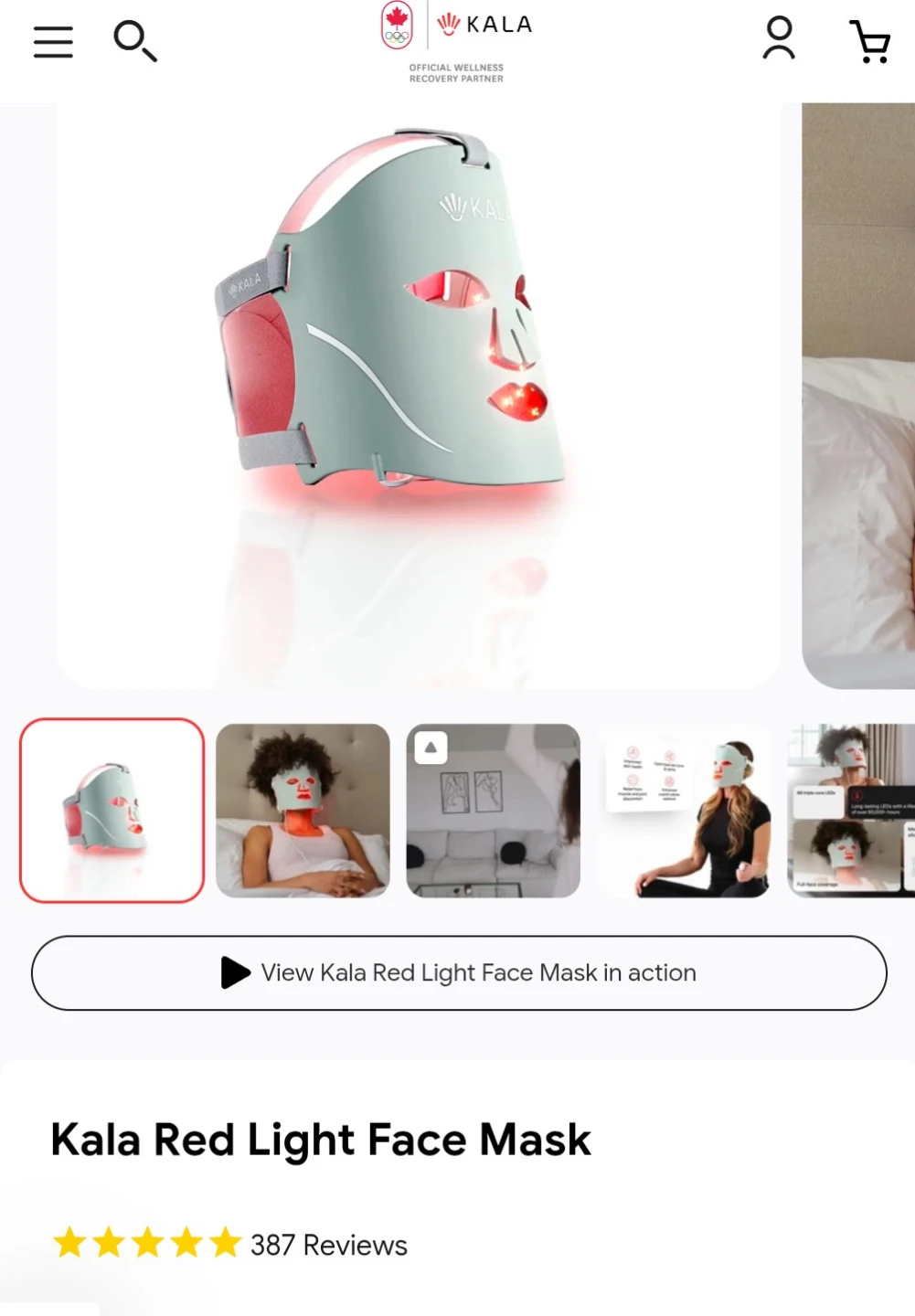 Kala Red Light Face Mask - photo 2
