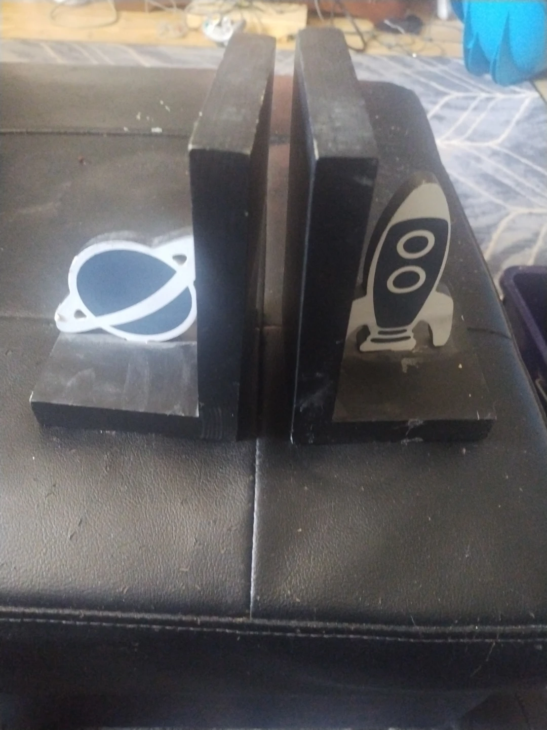 Rocket and Planet Bookends