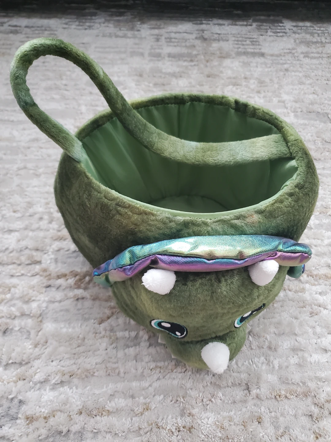 Plush Dinosaur Storage Basket