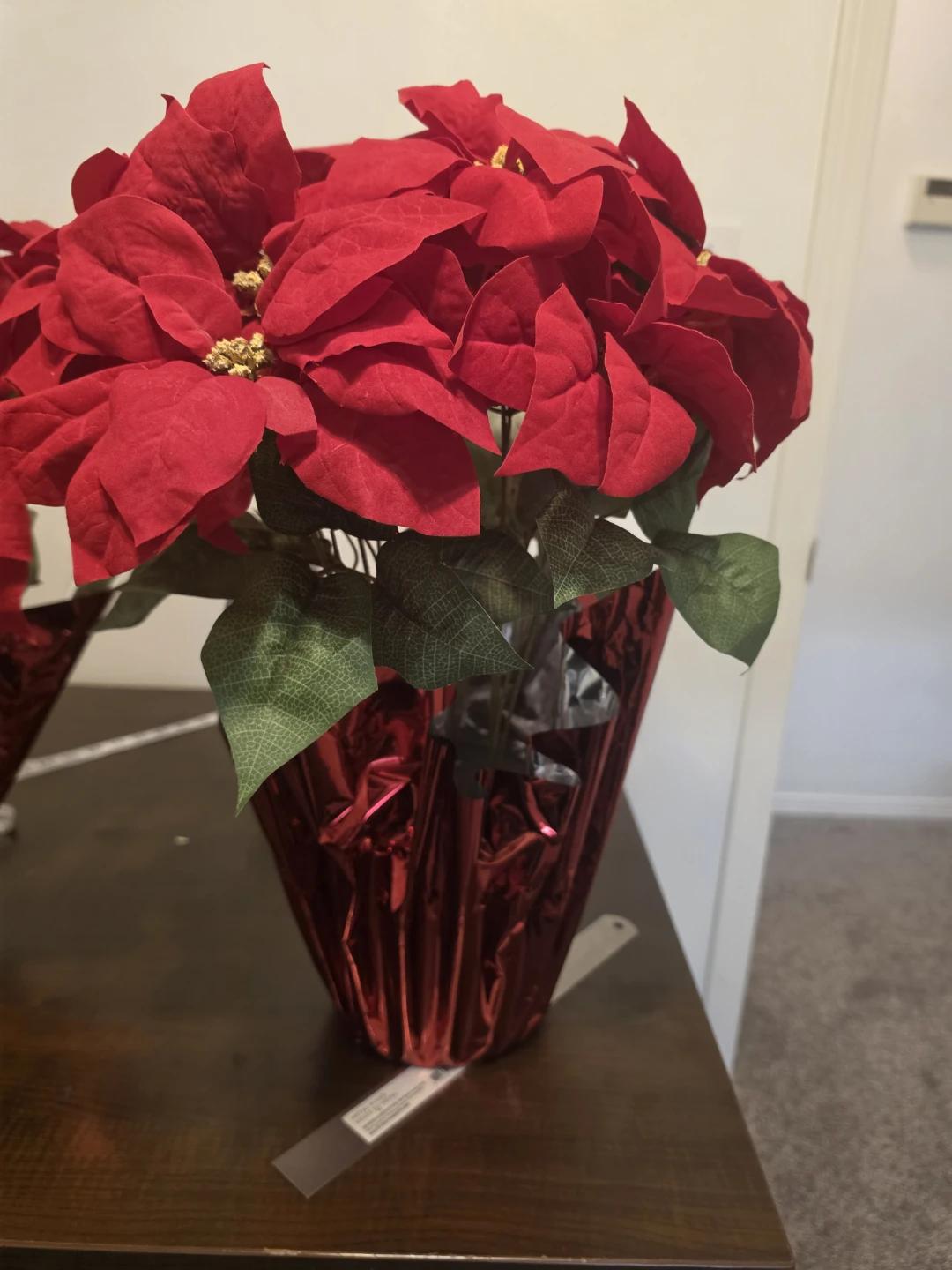 2 Red Poinsettia Plants - photo 3
